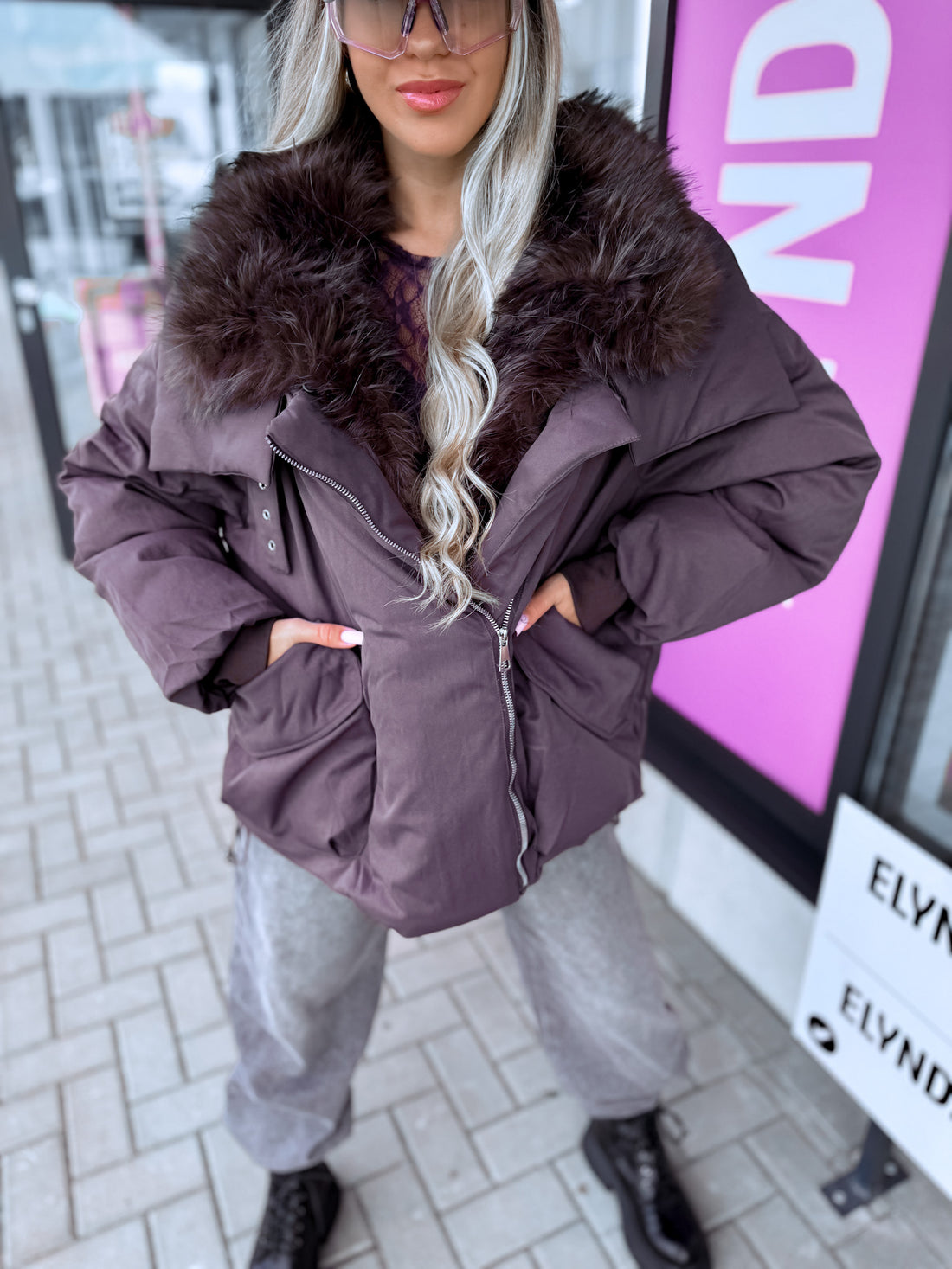 Pufīga virsjaka "ALPINE TR50233" - VIOLETA