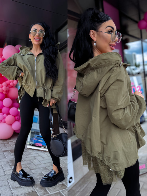 Ветровка "WINDBREAKER" JS1185 - хаки 