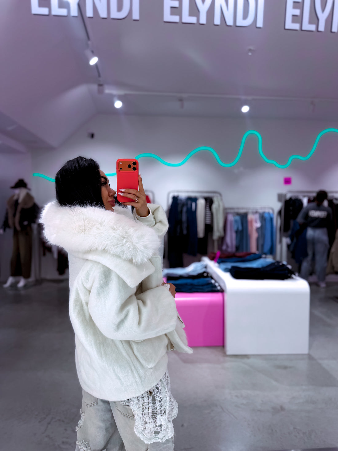 Wool coat "PRESSURE" 20122 - Cream White 