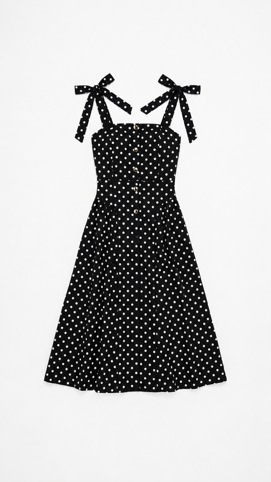 Платье «DOTTED CHARM» 1363 – ЧЁРНОЕ