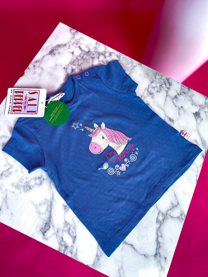 Salt and peper kids, T-shirt with unicorn (age: 6-7 months)