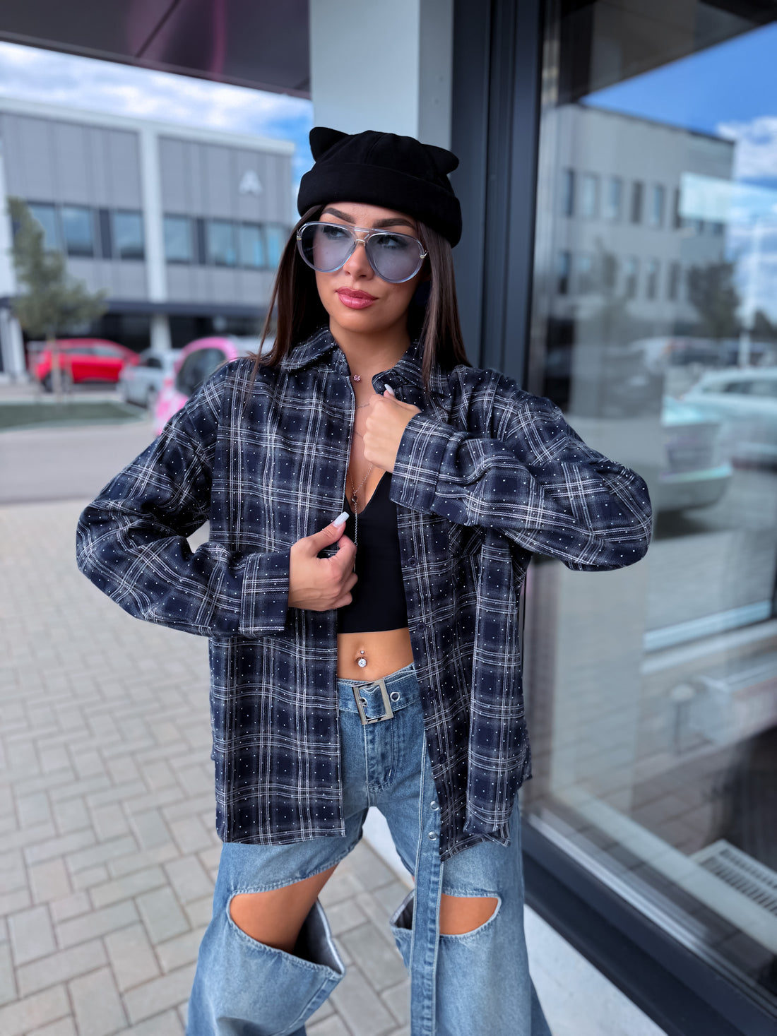 Krekls "HOUSE OF LUXE" EN125 - TUMŠI ZILS