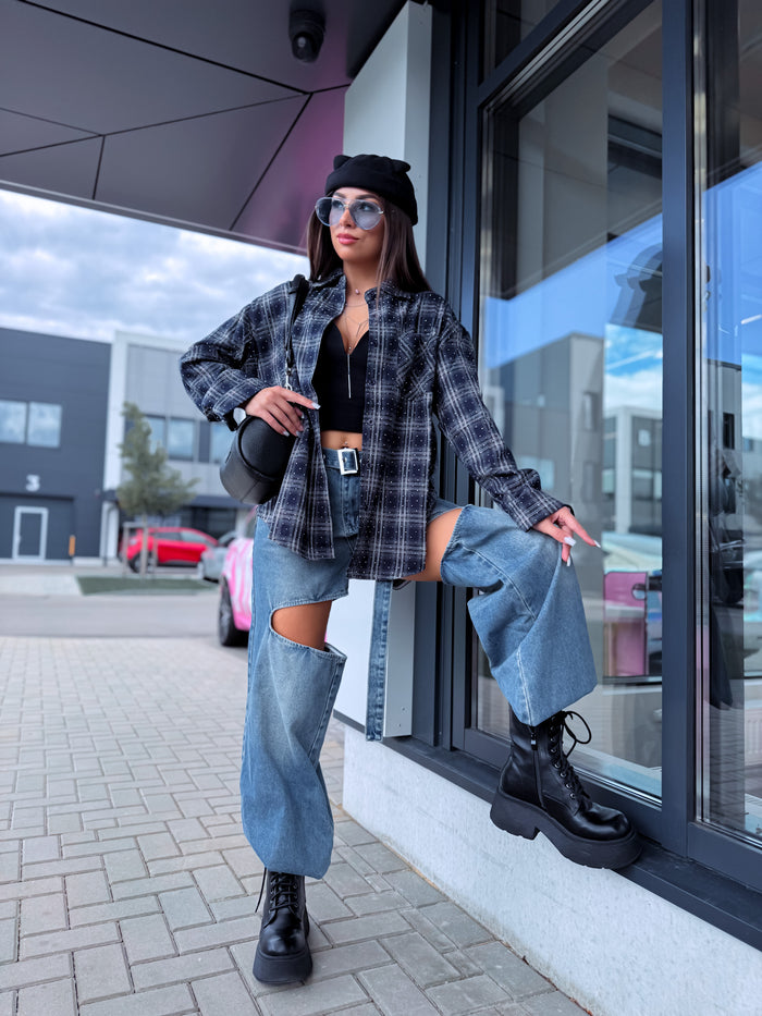 Krekls "HOUSE OF LUXE" EN125 - Tamsiai mėlynas