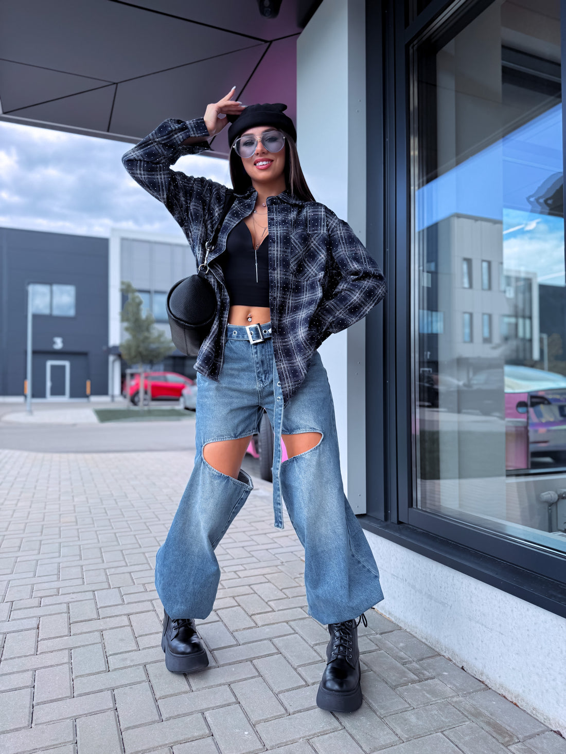 Krekls "HOUSE OF LUXE" EN125 - TUMŠI ZILS