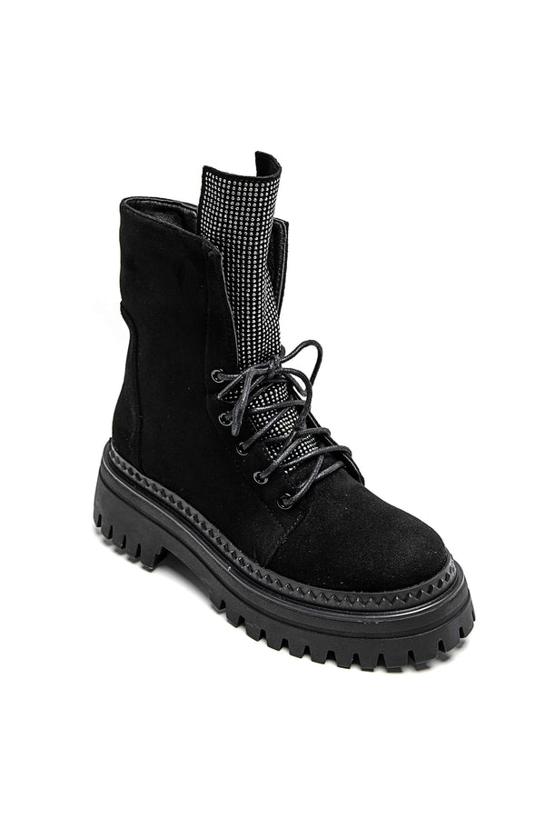 "SILVER SIDE 7601" boots - BLACK