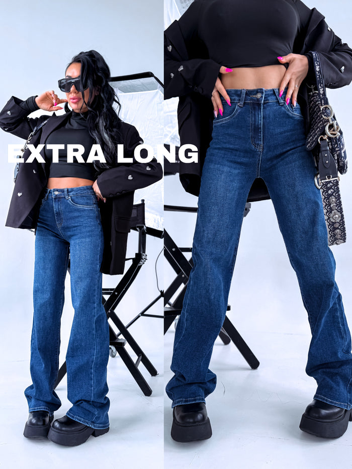 Extra ilgos "TALL GREATEFUL DJ2757T" džinsai - TAMSIAI MĖLYNOS IŠANKSTINIS UŽSAKYMAS