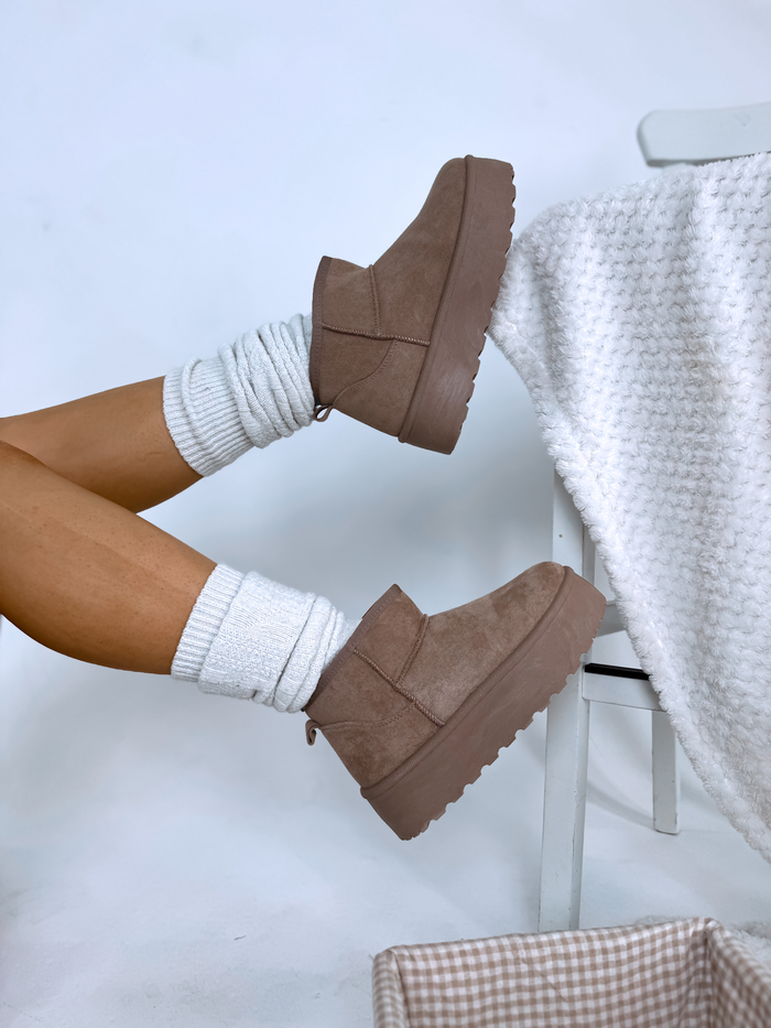 KAPUČĪNO ugg tipa zābaki "CLASSIC BEAR"
