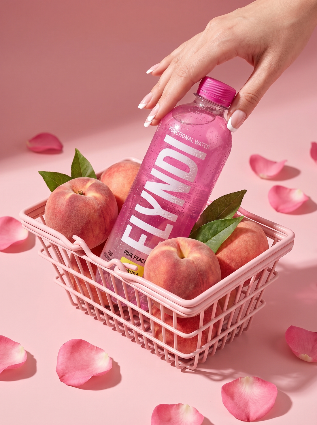 Functional ELYNDI Water "PINK PEACH" - 12 pack
