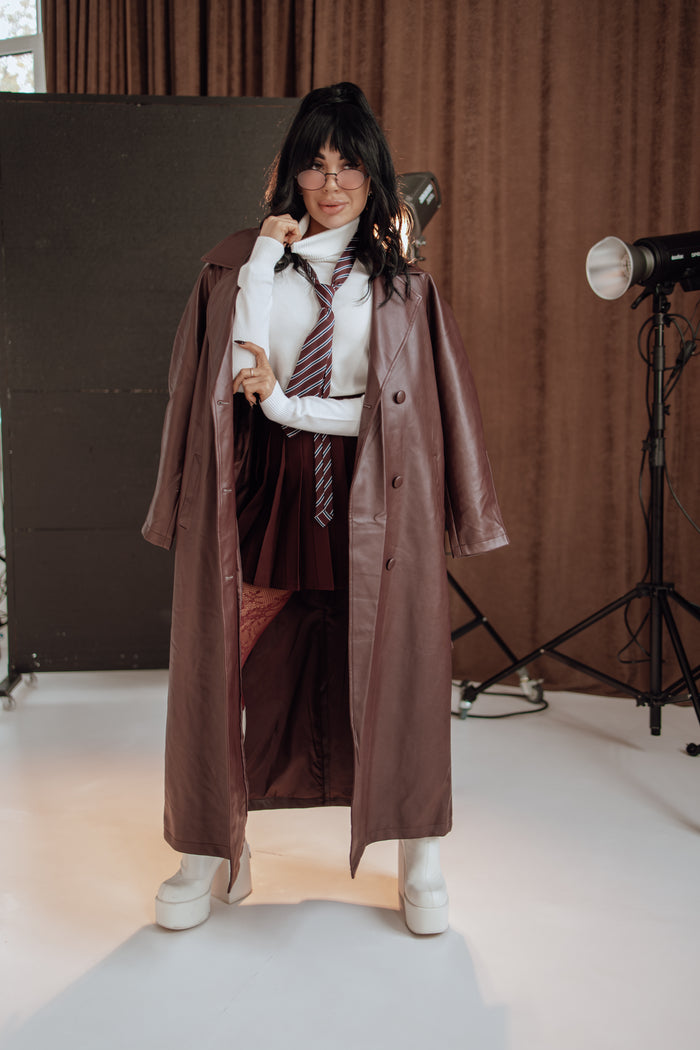 Gofruotas sijonas „MINI ME“ 2191 – BORDO