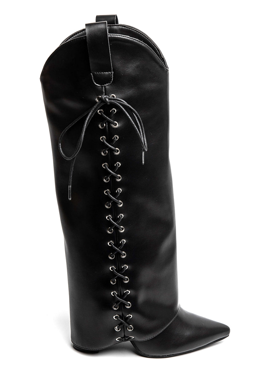 "CREME BRULE 7682" boots - BLACK