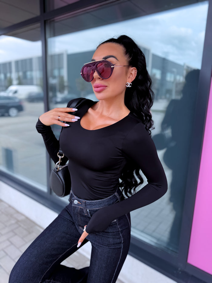Bezvīļu tops "SKIN EFFECT" 5539 - MELNS PRE-ORDER