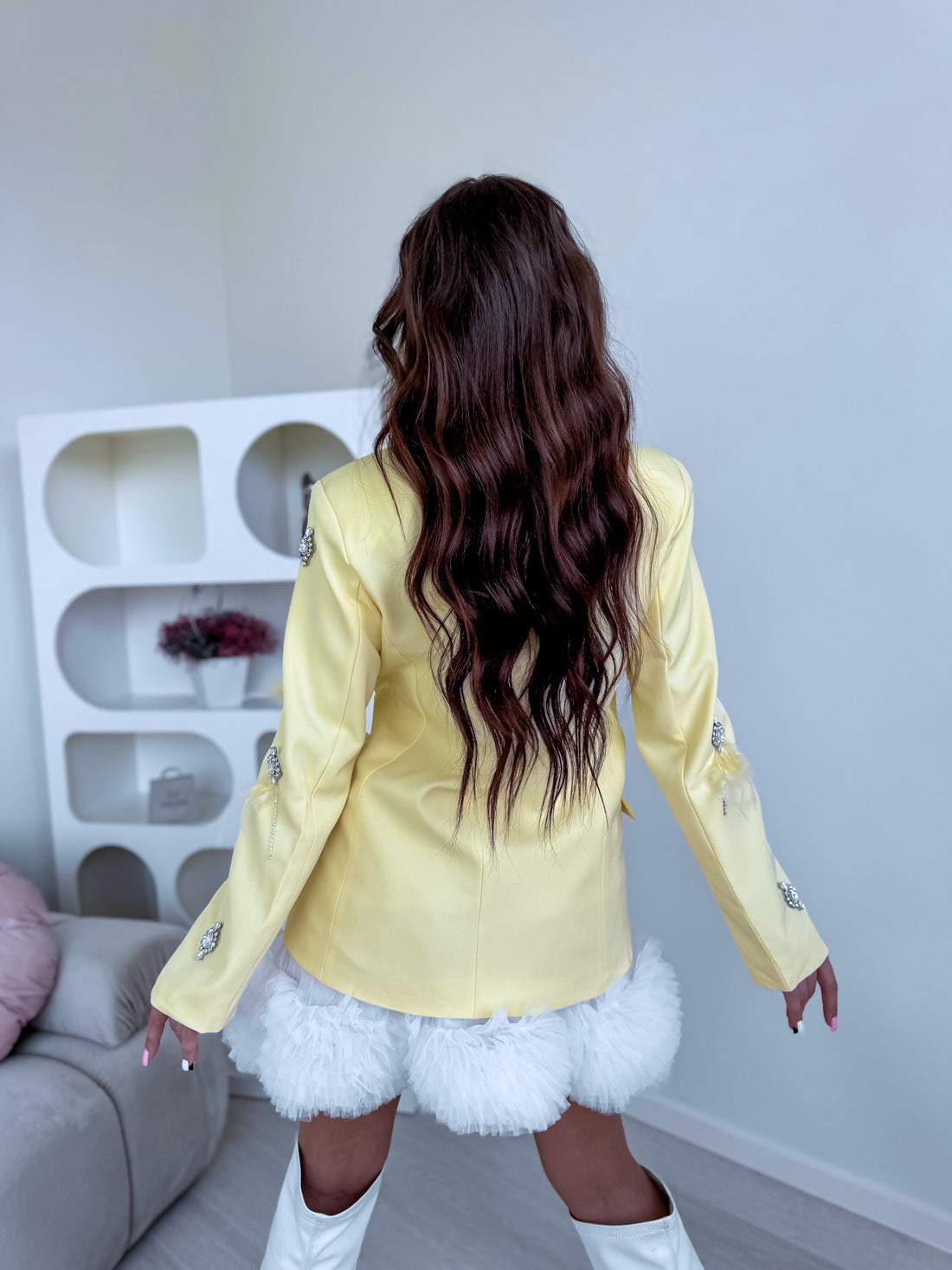 LUX, ONE SIZE жакет "FESTIVAL V10392" - ЖЁЛТЫЙ