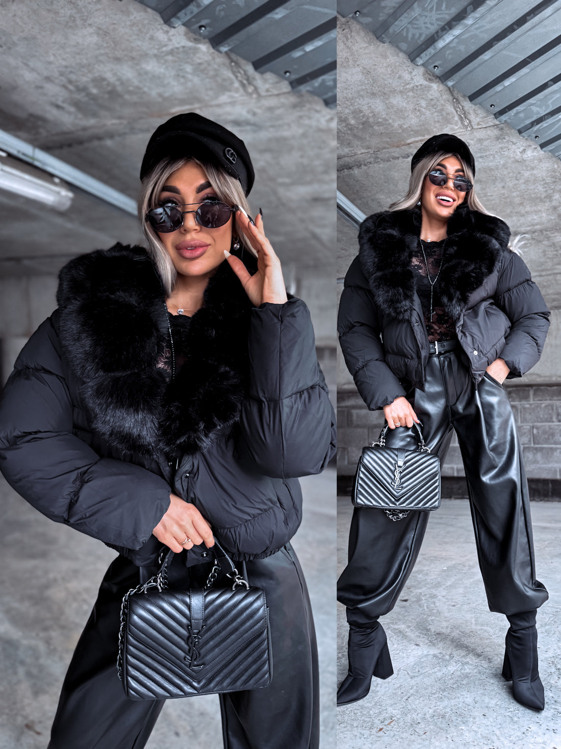 Puffer jacket "MARSS FC7611" – BLACK PRE-ORDER