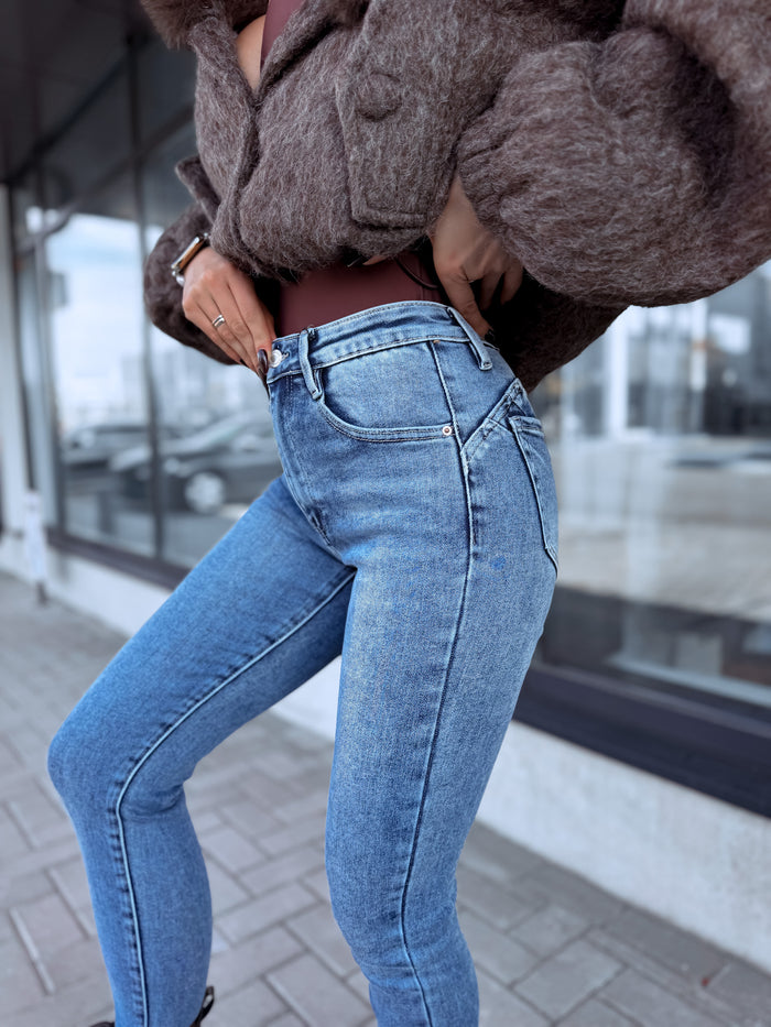 Push-up jeans "PERFECT" T5356-3 – BLUE PRE-ORDER