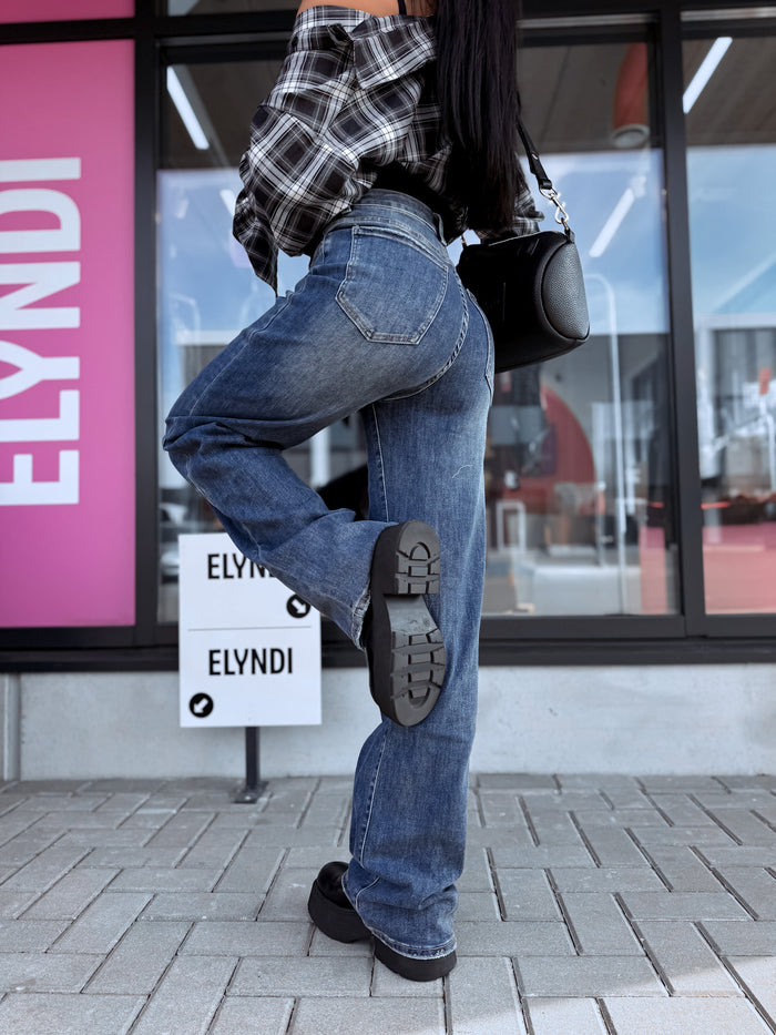 Extra long jeans "VITAMIN" T6270-13 – BRIGHT BLUE