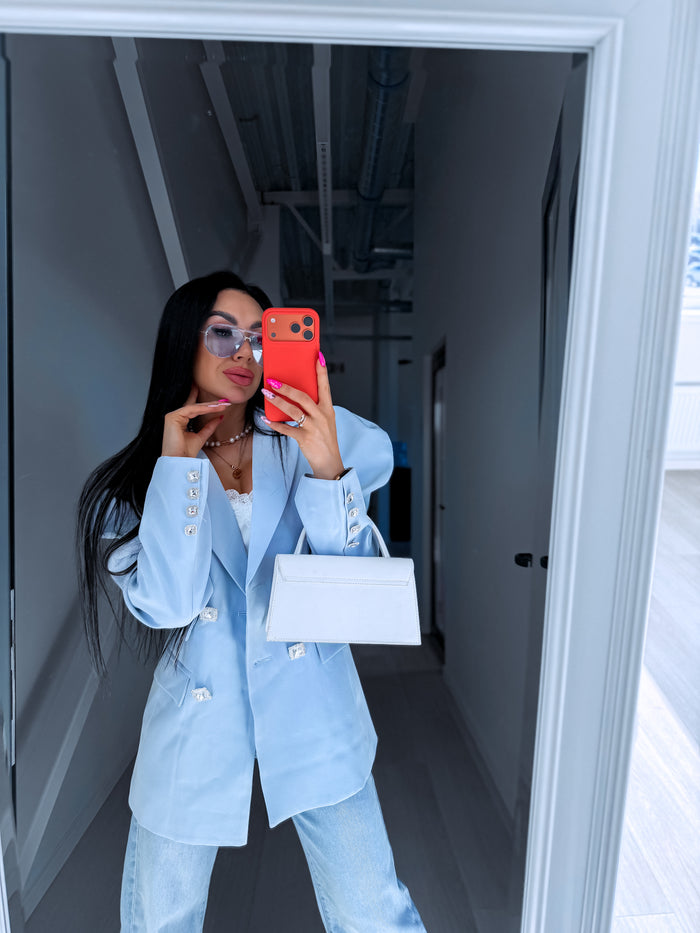 Blazer "LUXE DETAIL V10353" - LIGHT BLUE