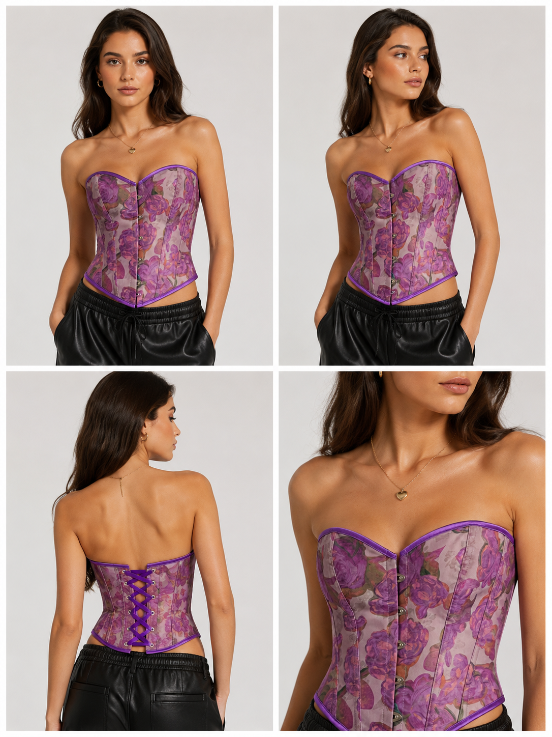 Korsetas „DOMINANCE“ ST15255 – VIOLETINIS