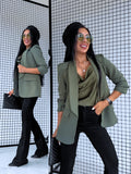 Khaki ONE SIZE blazer + khaki top