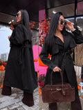 Trench coat "KANEL NA3072" - BLACK