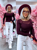 Megztas topas „TENDER TOUCH 20878“ – VIOLETINIS