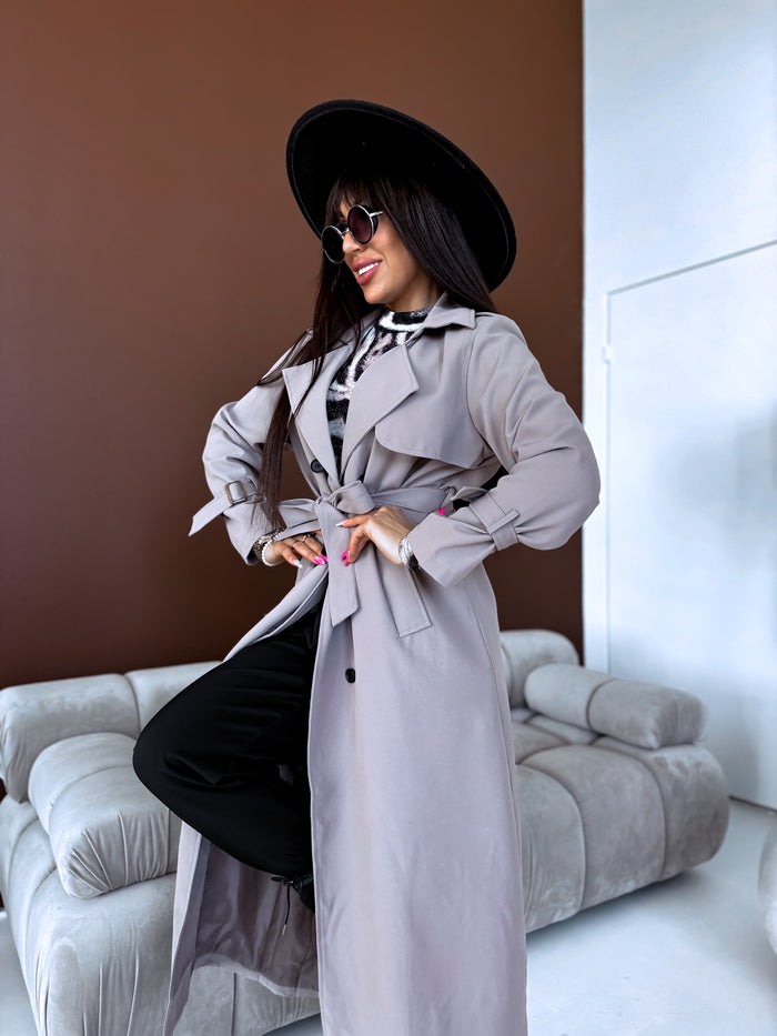 CAPPUCCINO BROWN, long coat 02 "SPRING LUX" 