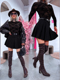 Skort "LOCAL LEGEND 6816 + belt" – BLACK