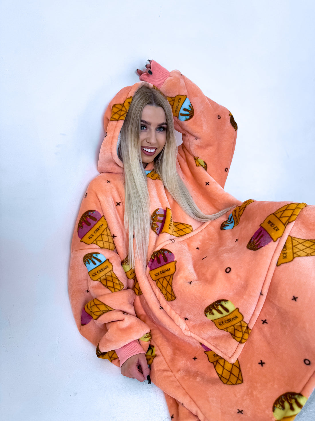 ELYNDI light blanket sweater "ICE CREAM"