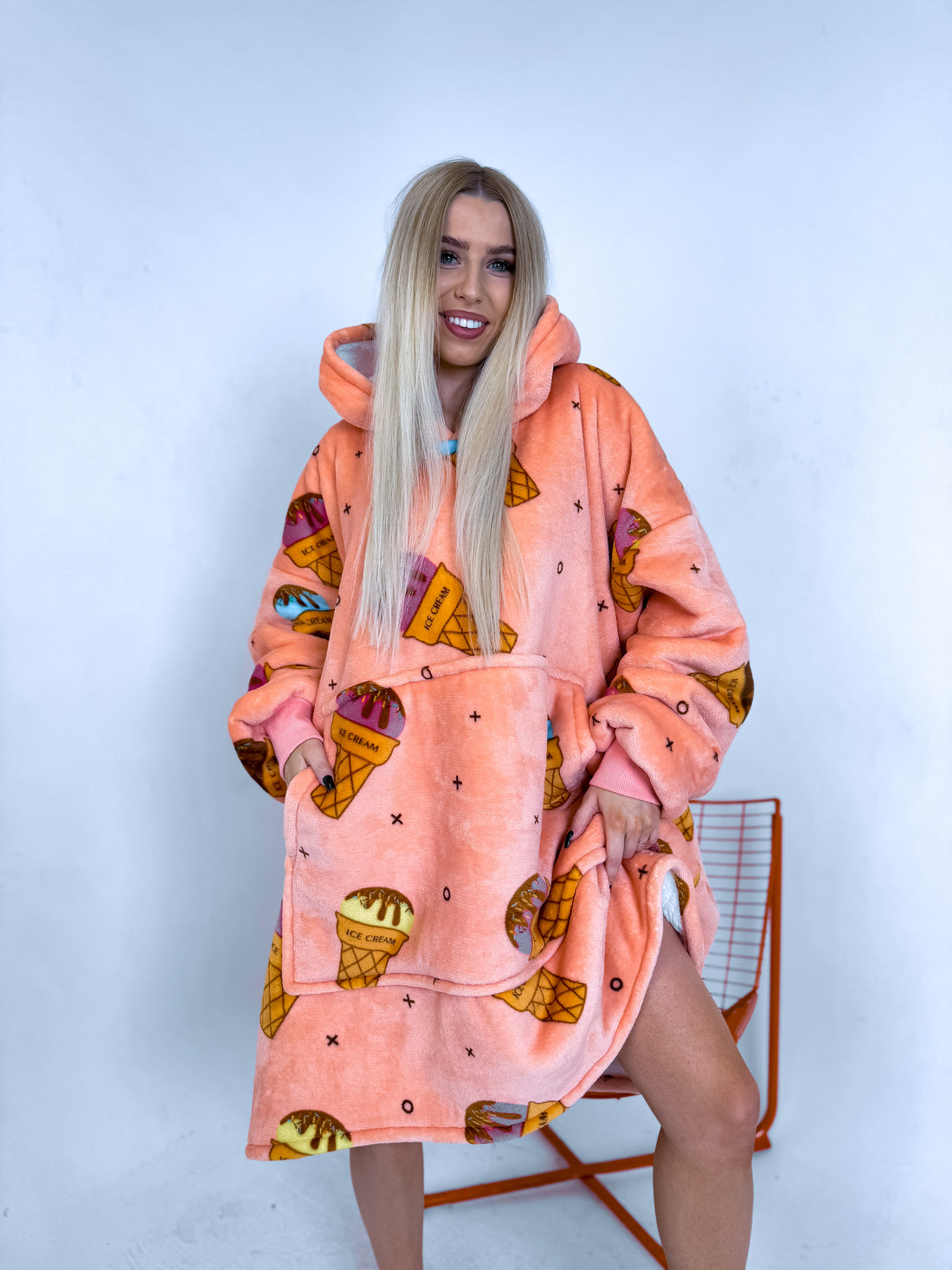 ELYNDI light blanket sweater "ICE CREAM"