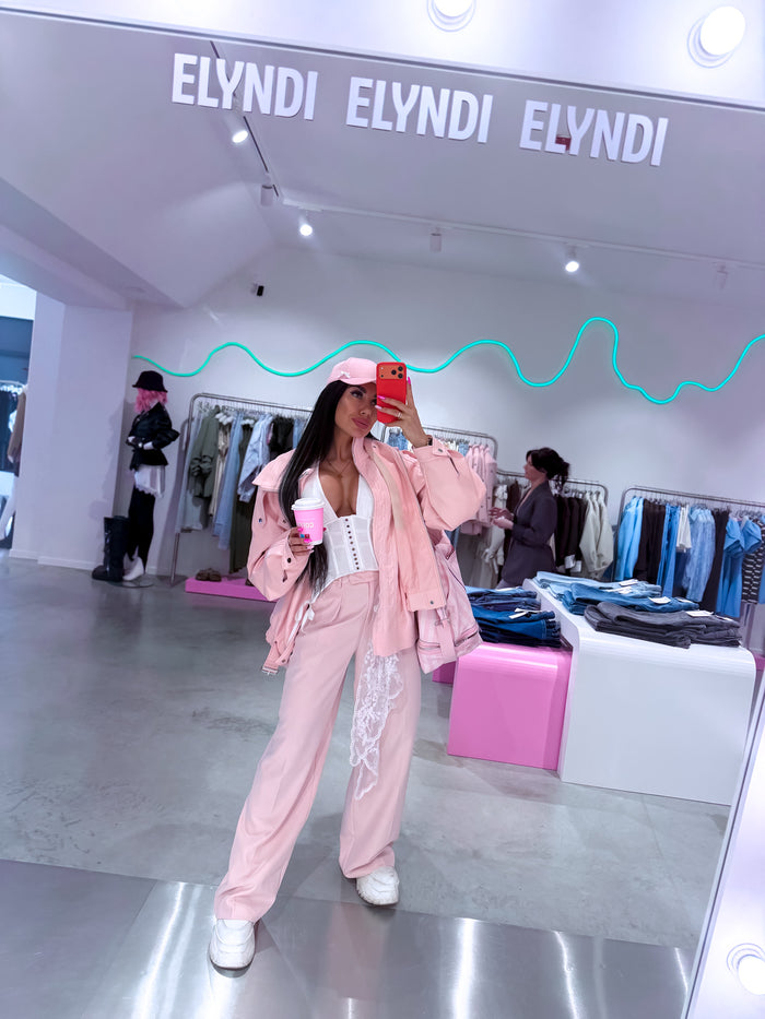 Fabric trousers "FREE FLOW VS8126-9" - SOFT PINK