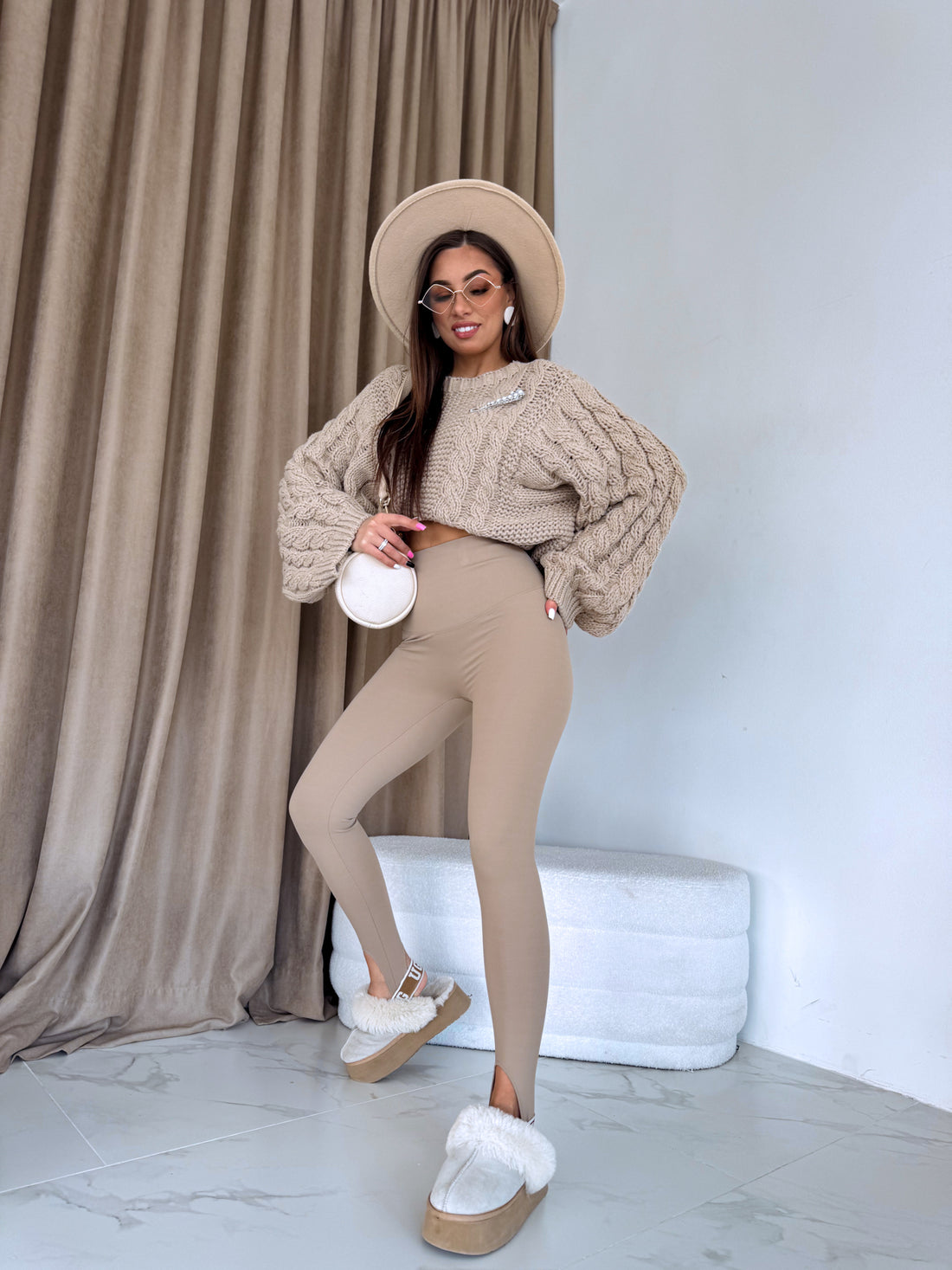 Leggings "MAX COMFORT" LM07029 - BEIGE