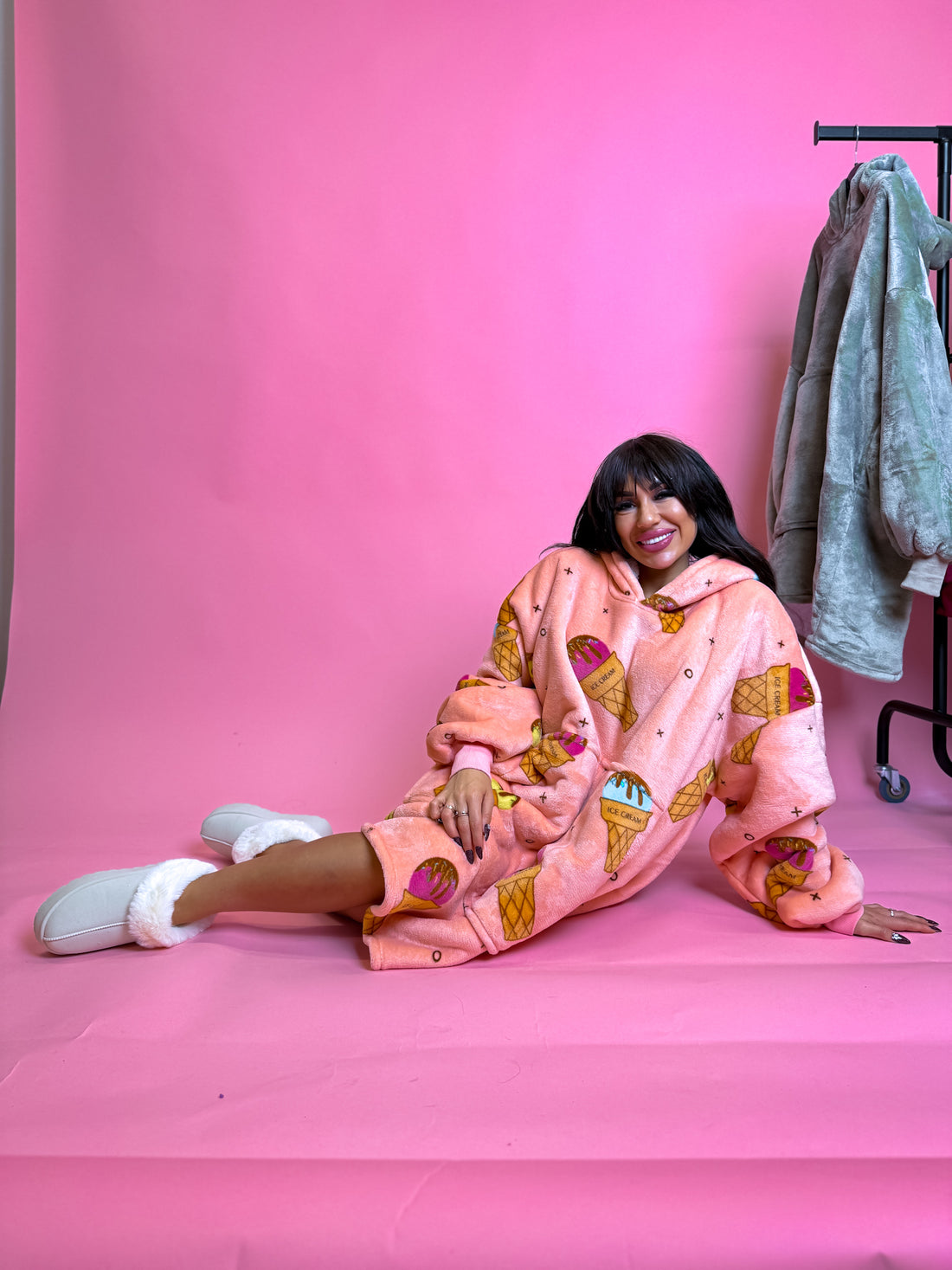 ELYNDI light blanket sweater "ICE CREAM"