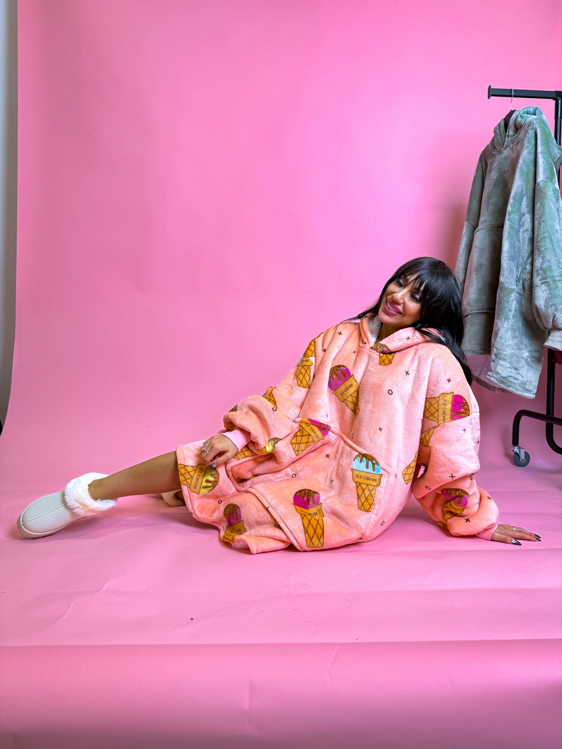 ELYNDI light blanket sweater "ICE CREAM"