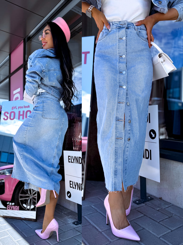 Denim Skirt "DENIM DARLING" 8383 - BLUE 