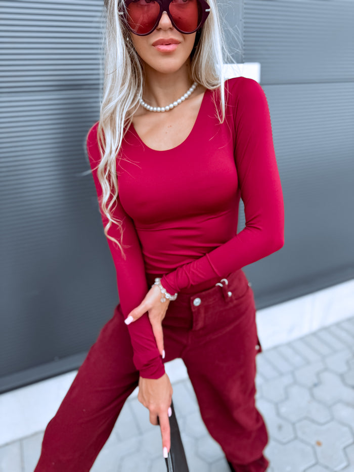 Seamless top "SKIN EFFECT" 5539 - BORDEAUX