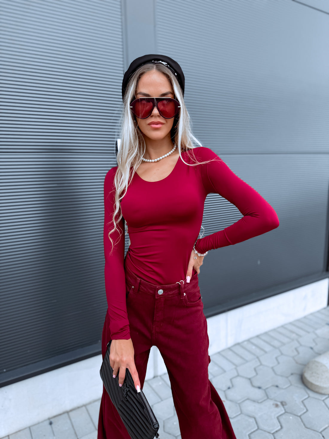 Бесшовный топ "SKIN EFFECT" 5539 - БОРДО