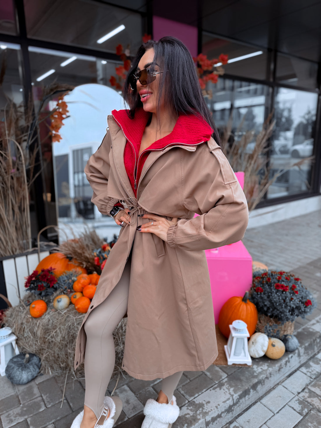 Coat "MOUNTAIN GIRL NA3059" - CARAMEL