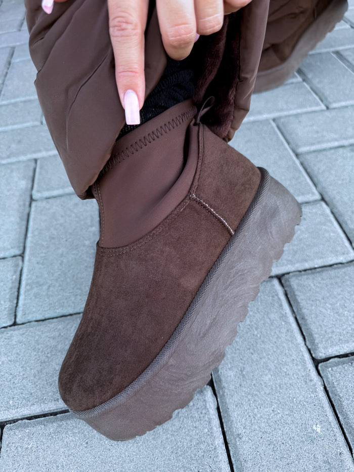 Trumpi batai "SLOW" 9005 - CHOCO
