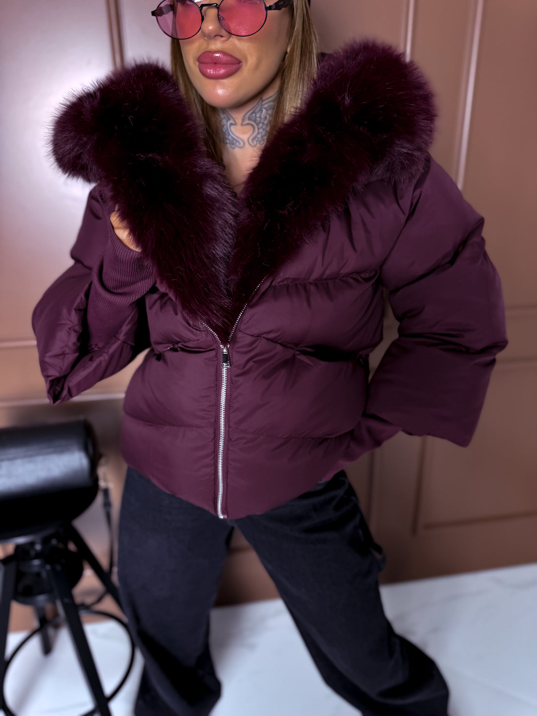 Jacket "IMPORTANT" FC7629 – BURGUNDY