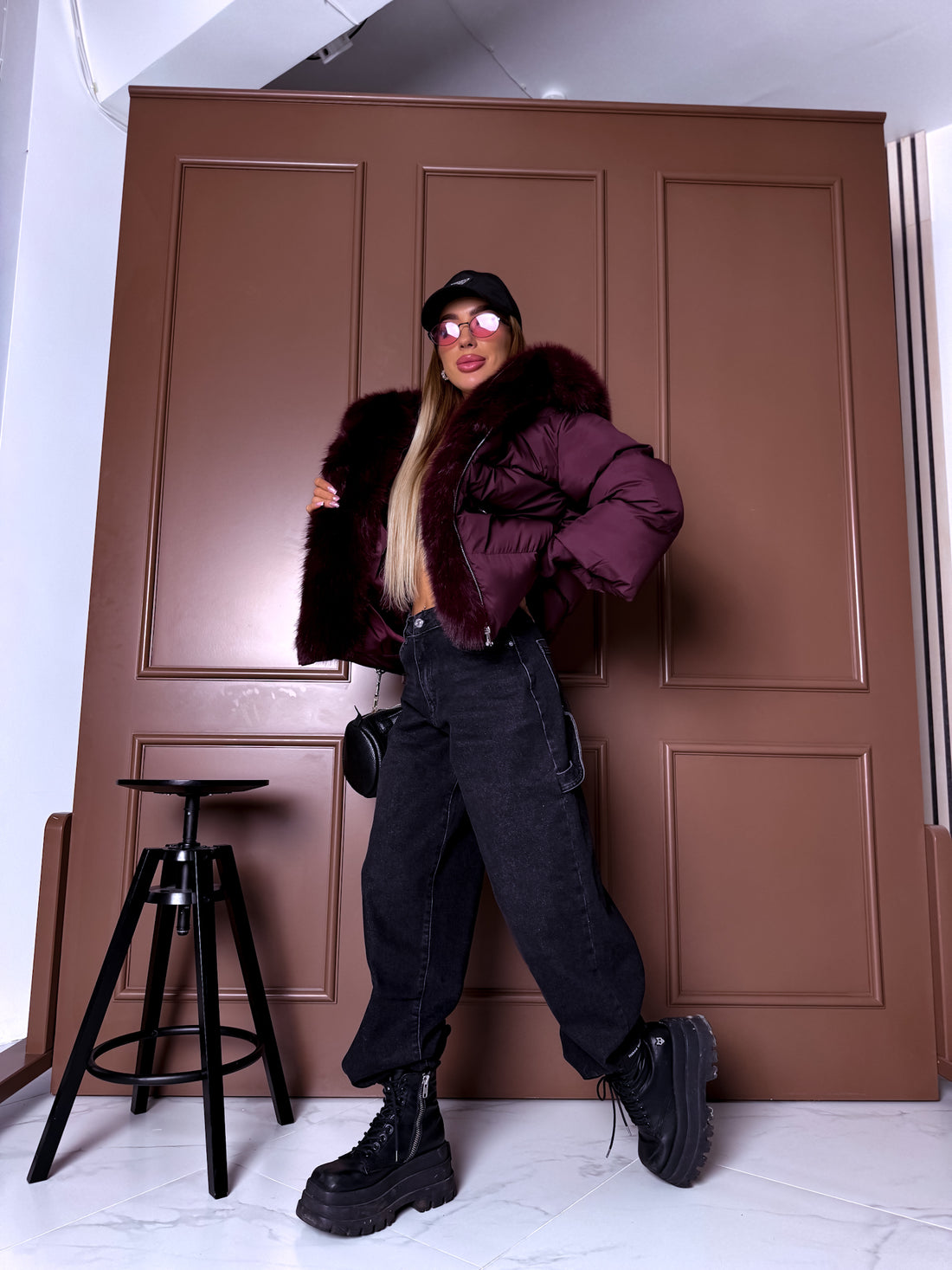 Jacket "IMPORTANT" FC7629 – BURGUNDY