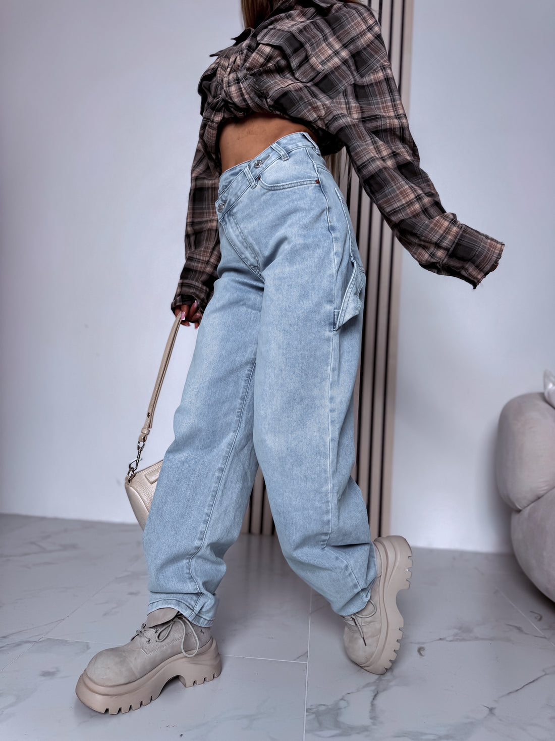 "SKY JEANS" 8756  - GAIŠI ZILAS