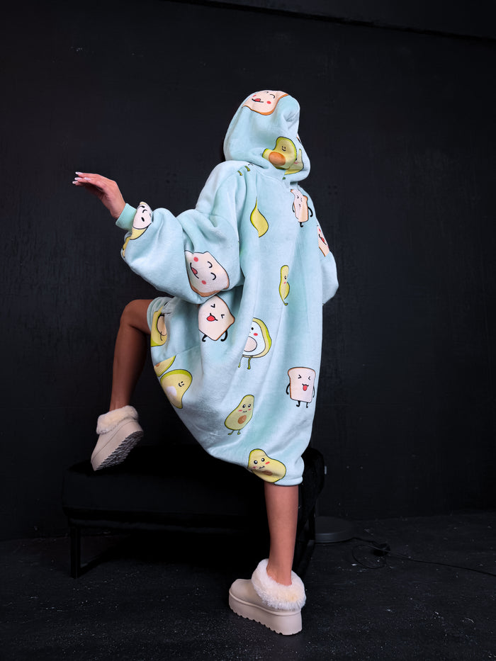 ELYNDI Lux blanket Sweater "AVOCADO"