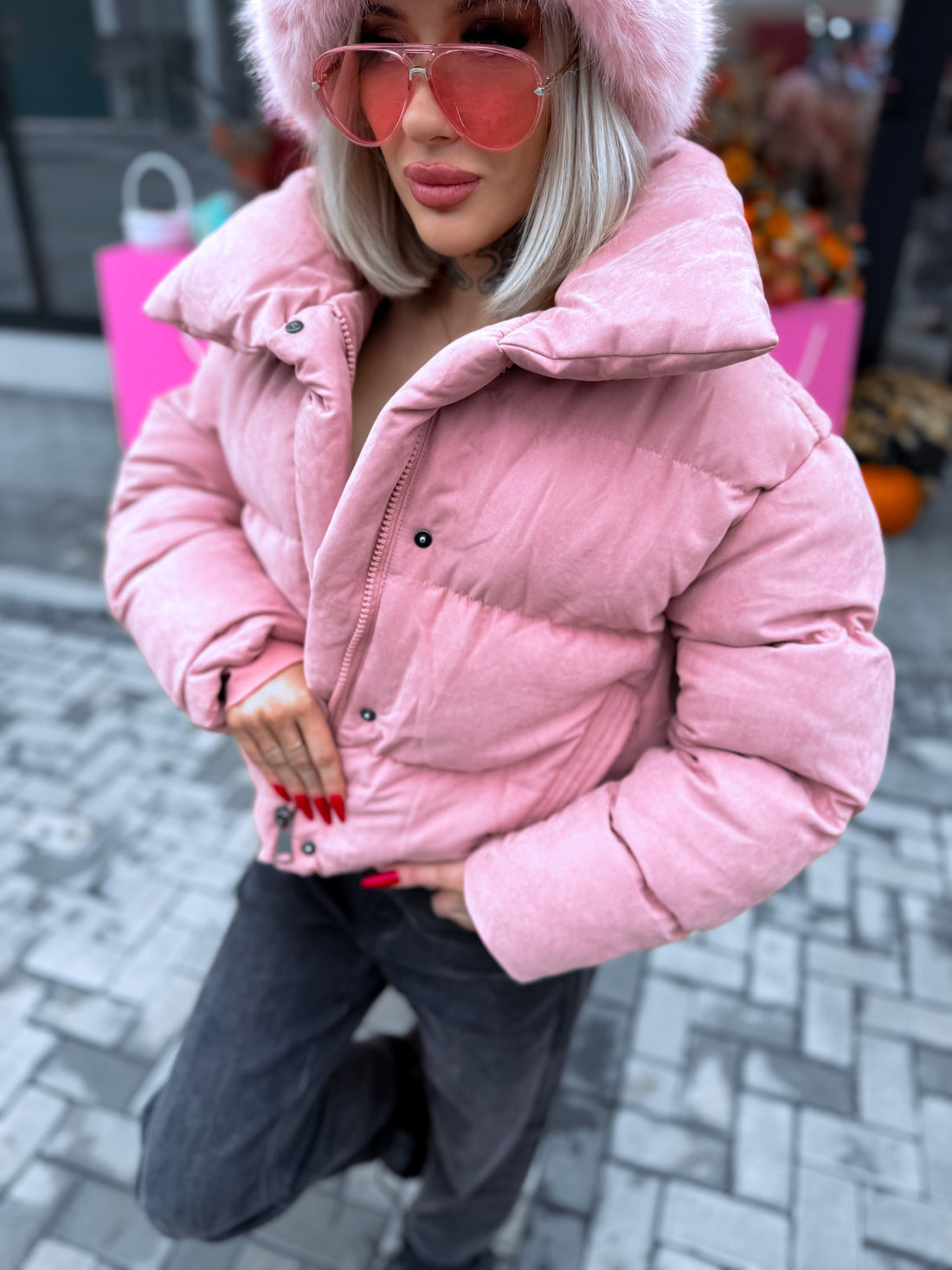 Puffer jacket "NENSI FC7669" - DUSTY PINK