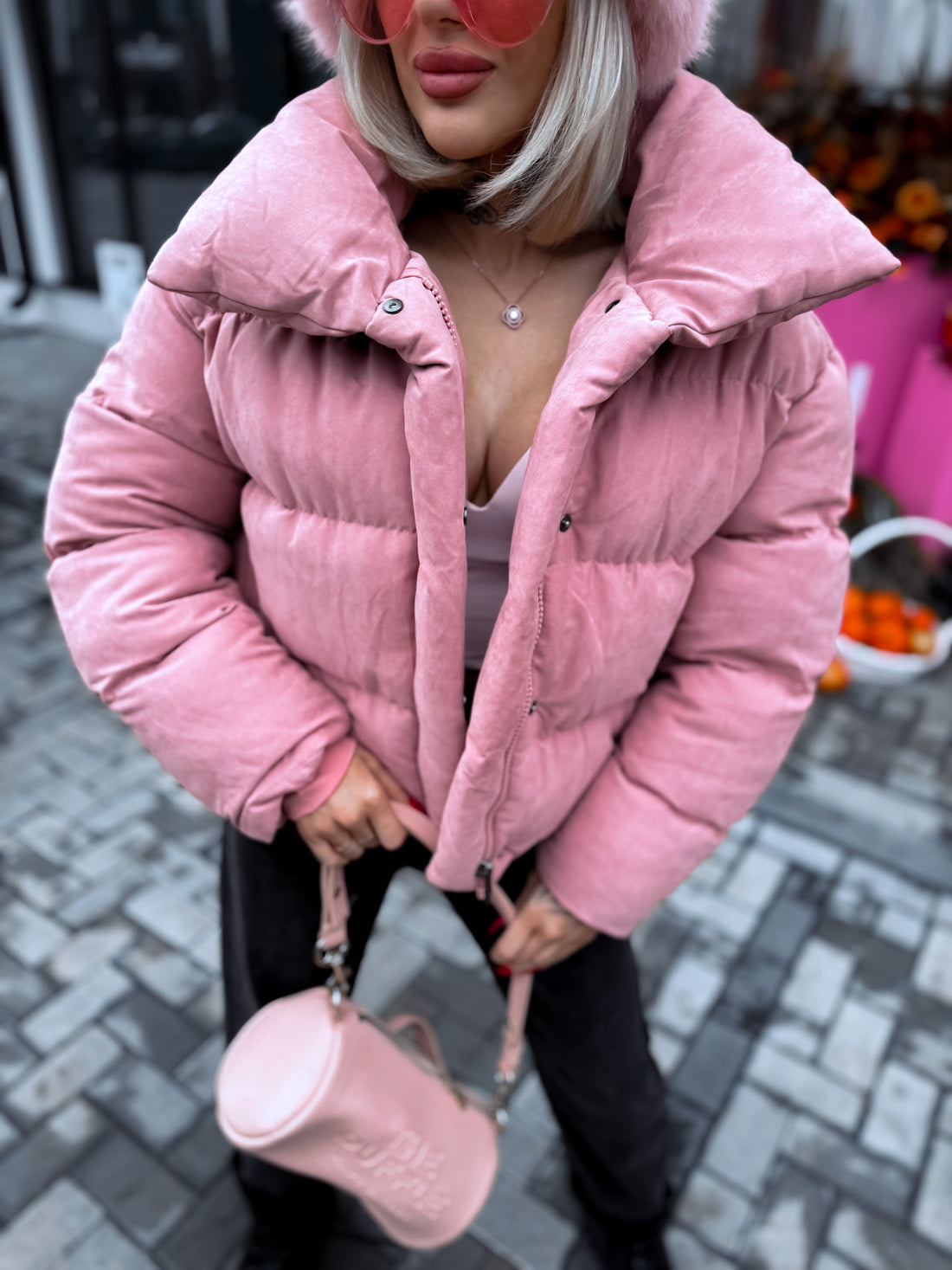 Puffer jacket "NENSI FC7669" - DUSTY PINK