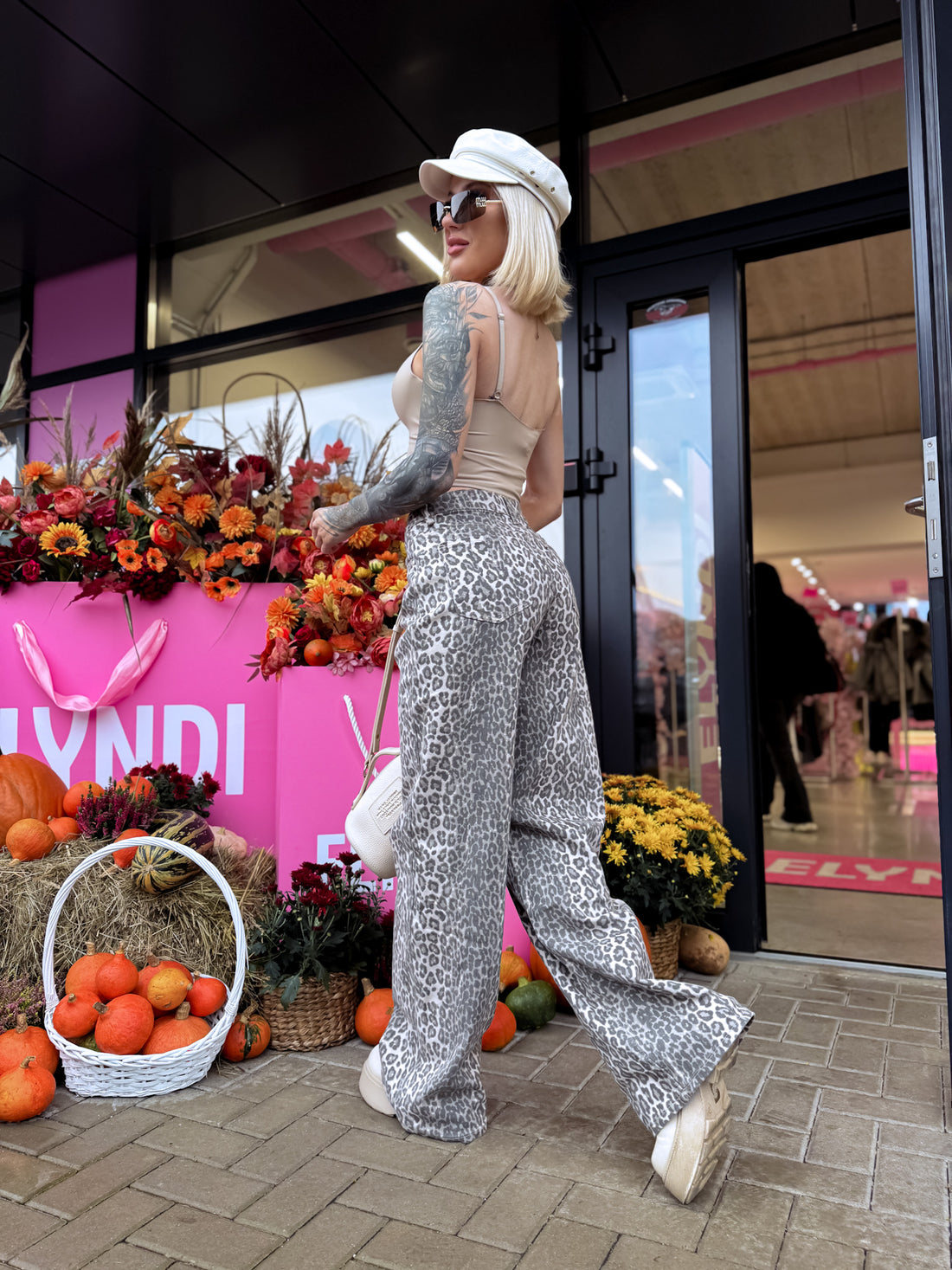 "LEOPARD CHIC T6265-36M" teksad - pruunikad - EXTRA LONG