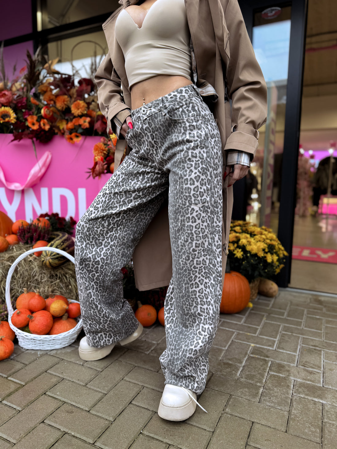 "LEOPARD CHIC T6265-36M" teksad - pruunikad - EXTRA LONG