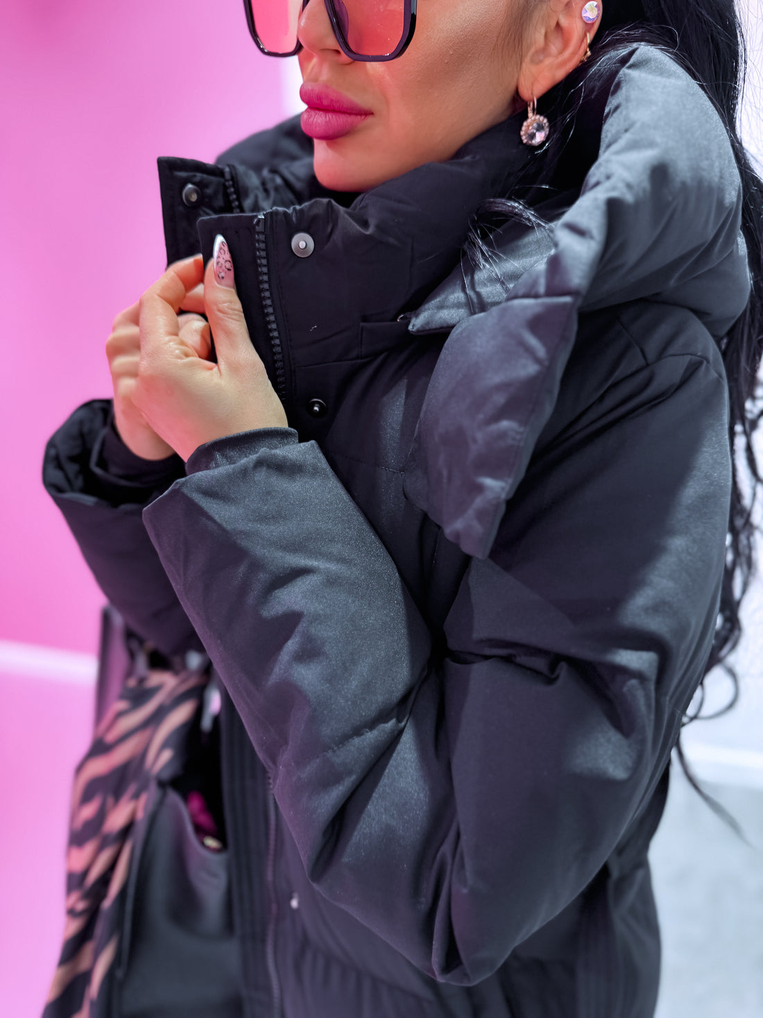 "ICEBERG" FC7617 long jacket - BLACK PRE-ORDER