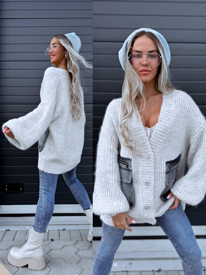 Adīta jaka "WONDER JEANS 10#" - GAIŠI BĒŠA