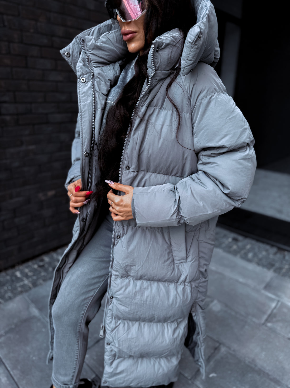 Long jacket "FROZEN" FC7580 - gray 