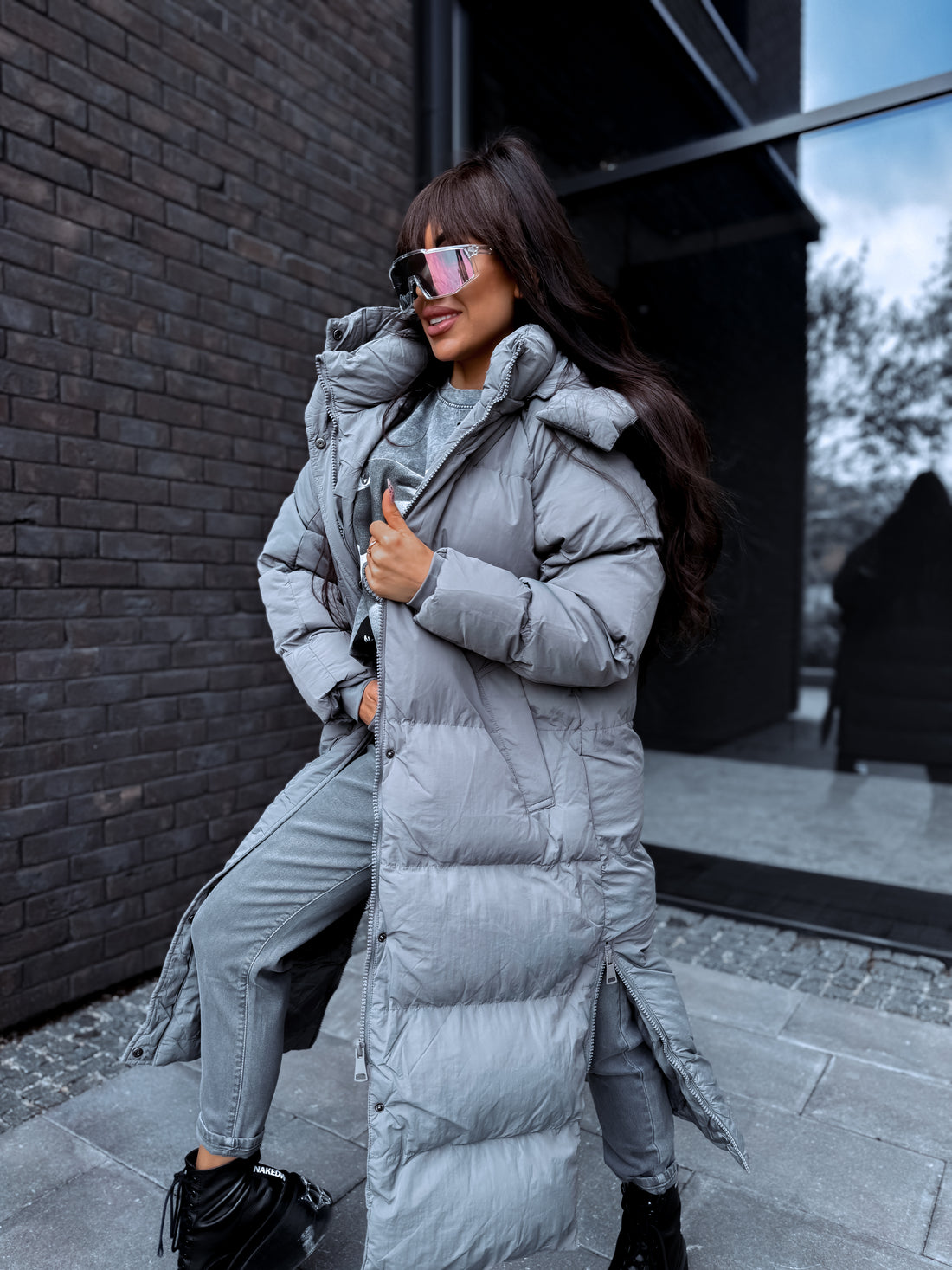 Long jacket "FROZEN" FC7580 - gray 