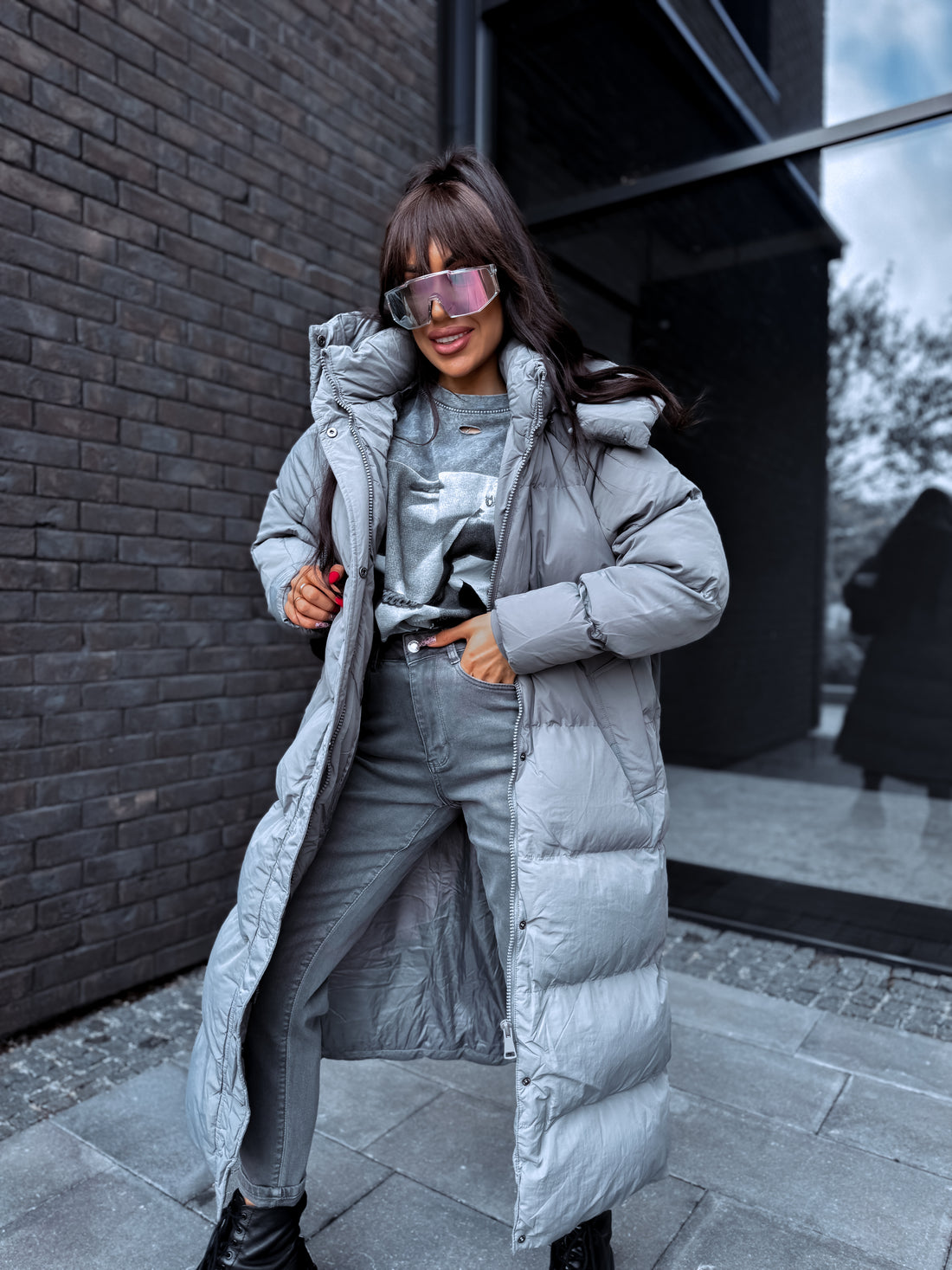 Long jacket "FROZEN" FC7580 - gray 